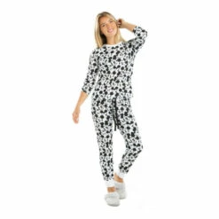 Disney Mickey Mouse Monochrome Cotton Sleep Set For Female -Mickey Mouse Shirts Shop unnamed file 2306