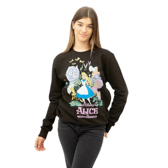 Disney Alice In The Garden Cotton Sweatshirt For Female 4 Disney Alice In The Garden Cotton Sweatshirt For Female - Image 4