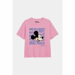 Disney Mickey Mouse Text Head Girls T-Shirt For Female