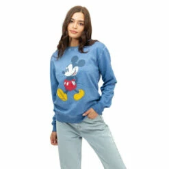 Disney Mickey Mouse Strides Cotton Sweatshirt For Female