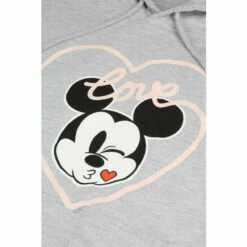 Disney Mickey Mouse Love Kiss Cotton Hoodie For Female -Mickey Mouse Shirts Shop unnamed file 2396
