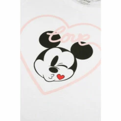 Disney Mickey Mouse Heart Kiss Cotton Sleep Set For Female -Mickey Mouse Shirts Shop unnamed file 2403