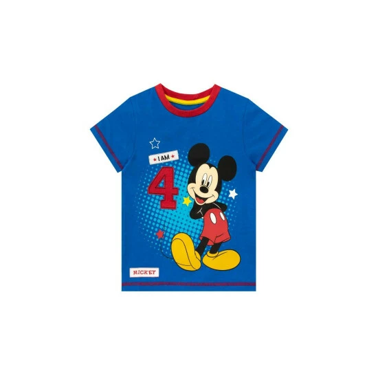 Disney Mickey Mouse I Am Four T-Shirt For Male 3 Disney Mickey Mouse I Am Four T-Shirt For Male - Image 3