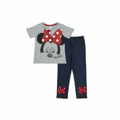Disney Minnie Mouse Eyelashes T-shirt And Leggings Set For Female -Mickey Mouse Shirts Shop unnamed file 2469