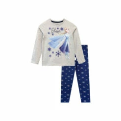 Disney Frozen Elsa Snowflake Top And Legging Set For Female