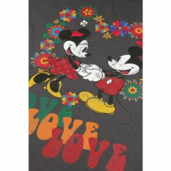 Disney Mickey & Minnie Mouse Holding Hands Cotton T-shirt For Female -Mickey Mouse Shirts Shop unnamed file 249