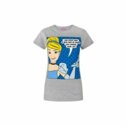 Disney Princess Cinderella New Shoes T-Shirt For Female