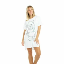 Disney Winnie & Piglet Cotton Sleep T-shirt For Female