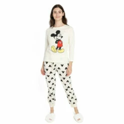Disney Mickey Mouse Relax Cotton Sleep Set For Female