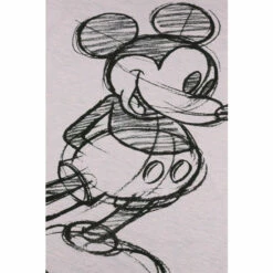 Disney Mickey Mouse Art Sketch Cotton Sleep Set For Female -Mickey Mouse Shirts Shop unnamed file 2689