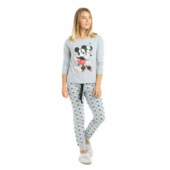 Disney Mickey & Minnie Mouse Hugs Cotton Sleep Set For Female