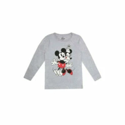 Disney Mickey & Minnie Mouse Hugs Cotton Sleep Set For Female -Mickey Mouse Shirts Shop unnamed file 2739