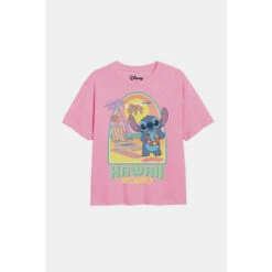 Disney Lilo & Stitch Surf Club Girls T-Shirt For Female -Mickey Mouse Shirts Shop unnamed file 2823