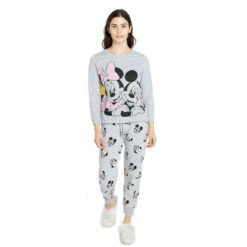 Disney Mickey & Minnie Mouse Cotton Sleep Set For Female -Mickey Mouse Shirts Shop unnamed file 2837
