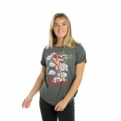 Disney Mulan Mushu Cotton T-shirt For Female -Mickey Mouse Shirts Shop unnamed file 351