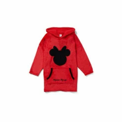 Disney Minnie Mouse Oversized Fleece Blanket Hoodie Loungewear For Female