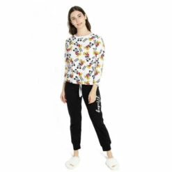 Disney Mickey Mouse Forever Cotton Sleep Set For Female -Mickey Mouse Shirts Shop unnamed file 457