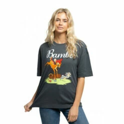 Disney Bambi Springing Ladies Oversized T Shirt For Female