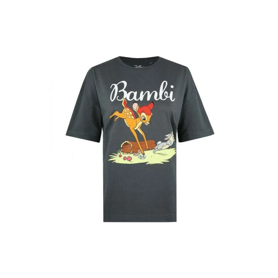 Disney Bambi Springing Ladies Oversized T Shirt For Female 2 Disney Bambi Springing Ladies Oversized T Shirt For Female - Image 2