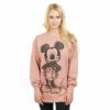 Disney Mickey Mouse Forward Sketch Cotton Sweatshirt For Female