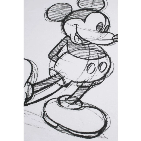 Disney Mickey Mouse Sketch Cotton T-shirt For Female 4 Disney Mickey Mouse Sketch Cotton T-shirt For Female - Image 4