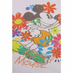 Disney Mickey Mouse In Flowers Cropped Cotton Sweatshirt For Female -Mickey Mouse Shirts Shop unnamed file 504