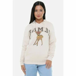 Disney Bambi Collegiate Womens Pullover Hoodie For Female