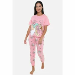 Disney Snow White Dwarfs Sleepy 100% Womens Pj Set For Female