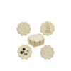 Disney Mickey Scalloped Ceramic Coasters Set Of 4 For Unisex