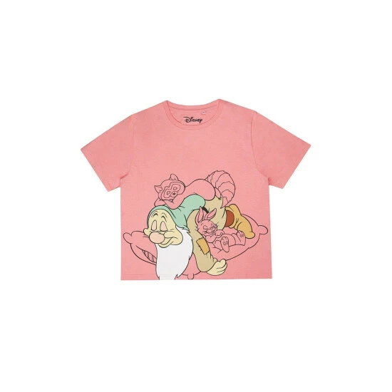 Disney Snow White Dwarfs Sleepy 100% Womens Pj Set For Female 4 Disney Snow White Dwarfs Sleepy 100% Womens Pj Set For Female - Image 4