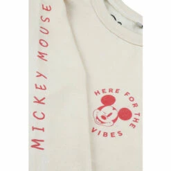 Disney Mickey Mouse Good Vibes Cotton Cropped Sweatshirt For Female -Mickey Mouse Shirts Shop unnamed file 554