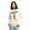 Disney Mickey Mouse Hello Ladies Crew Sweatshirt For Female