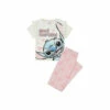 Disney Short Sleeve Long Leg Stitch Good Morning Pyjama Set For Female