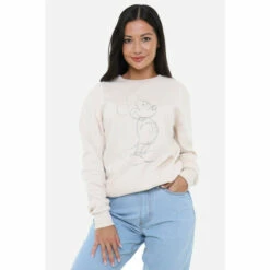 Disney Mickey Mouse Original Drawing Womens Crew Sweatshirt For Female
