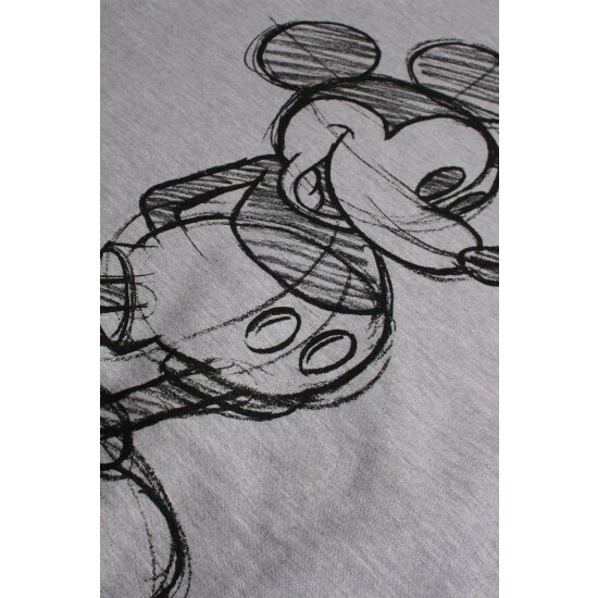 Disney Mickey Mouse Sketch Cotton Sweatshirt For Female 4 Disney Mickey Mouse Sketch Cotton Sweatshirt For Female - Image 4