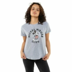 Disney Mickey Mouse Club Cotton T-shirt For Female -Mickey Mouse Shirts Shop unnamed file 766