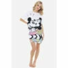Disney Minnie & Mickey Mouse Kissing Gradient Womens Sleep Tee For Female