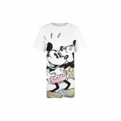 Disney Minnie & Mickey Mouse Kissing Gradient Womens Sleep Tee For Female -Mickey Mouse Shirts Shop unnamed file 790