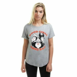 Disney Good Girls Gone Bad Villians Cotton T-shirt For Female -Mickey Mouse Shirts Shop unnamed file 833
