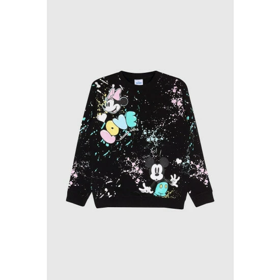 Disney Love Mickey Paint Splatters Sweatshirt For Female 1 Disney Love Mickey Paint Splatters Sweatshirt For Female