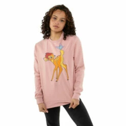 Disney Bambi Butterfly Cotton Sweatshirt For Female -Mickey Mouse Shirts Shop unnamed file 863