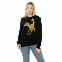 Disney Bambi Butterfly Cotton Sweatshirt For Female -Mickey Mouse Shirts Shop unnamed file 864