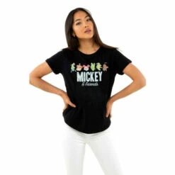 Disney Mickey Mouse & Friends Retro Cotton T-shirt For Female -Mickey Mouse Shirts Shop unnamed file 899