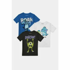 Disney Monsters Inc Mike & Sully Boys T-Shirt 3 Pack For Male -Mickey Mouse Shirts Shop unnamed file 991