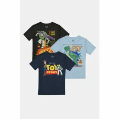 Disney Buzz, Woody, Rex Boys T-Shirt 3 Pack For Male -Mickey Mouse Shirts Shop unnamed file 994